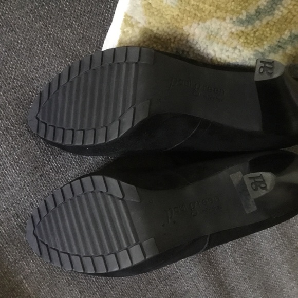 Paul Green black suede New York lace-up heeled booties 6 6.5. Fits US 8-8.5 - Picture 8 of 8